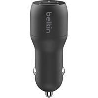 Belkin BoostCharge 2-poorts USB-A-autolader oplader - thumbnail