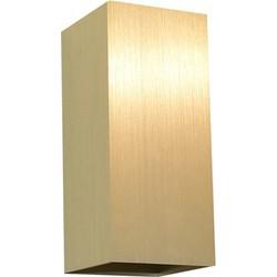 Artdelight Wandlamp Dante 2 lichts 15,5 x 6,5 cm mat goud