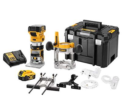 DeWALT DCW604P2 Accu boven- en kantenfrees 18V XR 5.0Ah in TSTAK DeWALT DCW604P2 Accu boven- en kantenfrees 18V XR 5.0Ah in TSTAK