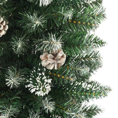 VidaXL Kunstkerstboom met standaard smal 120 cm pvc