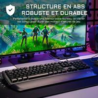 Gaming Keyboard The G-Lab AZERTY Zwart - thumbnail