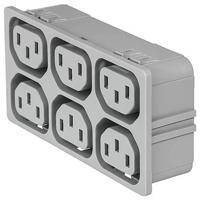 Schurter 3-103-874 Apparaatstekker (koud) Bus, recht Totaal aantal polen: 18 10 mA Wit 1 stuk(s) - thumbnail