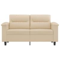 Tweezitsbank 120 cm microvezelstof crme - thumbnail