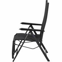 Siena Garden Tesoro Relax M29538 Tuinstoel Aluminium, Kunststof Antraciet (mat), Zwart, Zilver - thumbnail