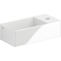 Fontein Clou New Flush 3 Inclusief Afvoerplug 35x18x10cm Wit Keramiek (Met Kraangat) - thumbnail