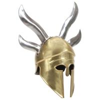 VidaXL Soldatenhelm grieks replica larp staal messingkleurig - thumbnail