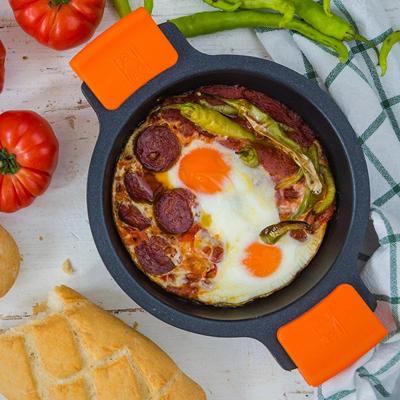 Pan met Glazen Deksel BRA A270328 Zwart Ø 28 cm