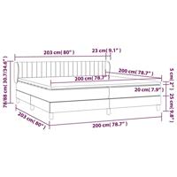 Boxspring met matras fluweel donkergroen 200x200 cm - thumbnail