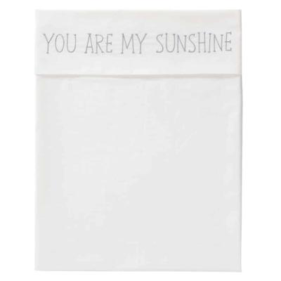 Fresk wieglaken Sunshine Blue fog Maat