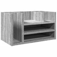 Bureau organiser 44,5x24x25 cm bewerkt hout grijs sonoma eiken - thumbnail