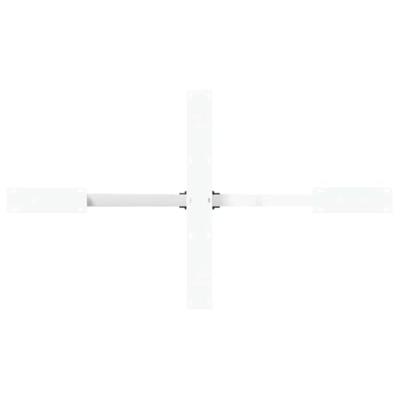 Eettafelpoot spider vorm 120x68x(72-73) cm staal wit