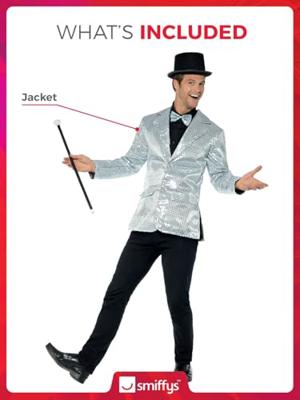 Colbert zilver pailletten