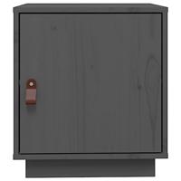 Nachtkastje 40x34x45 cm massief grenenhout grijs - thumbnail