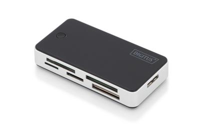 Digitus DA-70330-1 Externe geheugenkaartlezer USB-A 3.0, USB-A Zwart/wit Digitus DA-70330-1 Externe geheugenkaartlezer USB-A 3.0, USB-A Zwart/wit