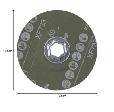 PFERD TOOLS 64194106 Combiclick keramische korrel fiberschijf Ø 125 mm Co-Alu 60 voor zachte non-ferrometalen Diameter 125 mm
