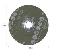 PFERD TOOLS 64194106 Combiclick keramische korrel fiberschijf Ø 125 mm Co-Alu 60 voor zachte non-ferrometalen Diameter 125 mm - thumbnail
