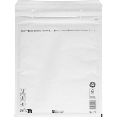 100 Luchtkussenenveloppen H/18 270x360mm wit Filmar Classic
