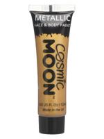 Cosmic Moon Metallic Face Body Paint Goud - thumbnail