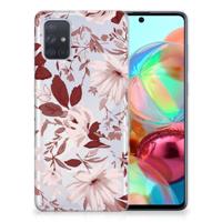 Smartphone hoesje Samsung Galaxy A71 Watercolor Flowers - thumbnail