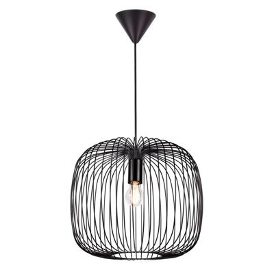 Hanglamp zwart kooi Nordlux beroni 40 met E27 fitting 2213313003 Hanglamp zwart kooi Nordlux beroni 40 met E27 fitting 2213313003