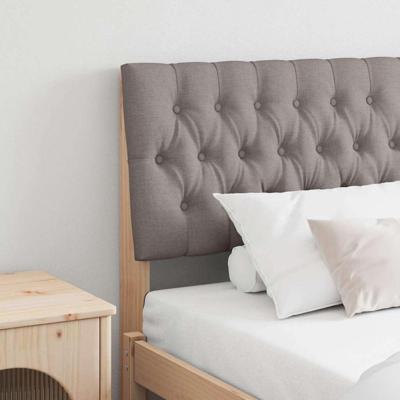 Gestoffeerd hoofdbord Taupe 180 cm Massief grenenhout