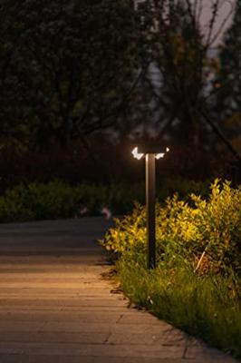 Staande buitenlamp grijs verstelbaar &apos;Conroy&apos; led lamp warm wit 3000k 71 cm - thumbnail