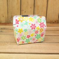 Bonbon doosjes - Chocolade doosje - Flower fantasy geel print LAAG - 24 stuks - thumbnail