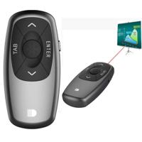Doosl DSIT011 2.4GHz Mini Rechargeable PowerPoint Presentation Remote Control Control Distance: 100m(Black) - thumbnail