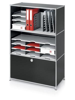 Vakkenset Styrodoc A4 9 vaks zwart/grijs