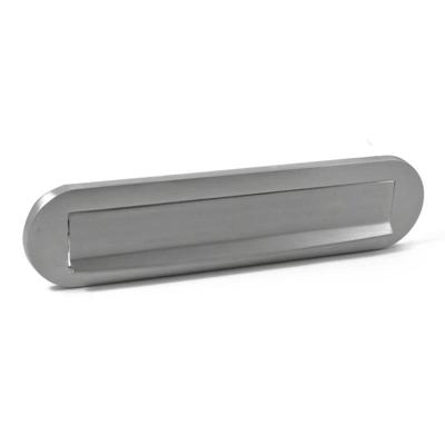 Hardbrass Briefplaat Ronald - chroom mat