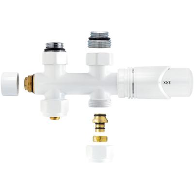 Thermostaat Radiator Aansluitset Wit - Middenaansluiting M30x16/2