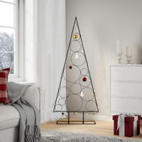 Kerstdecoratie kerstboom 150 cm metaal zwart - thumbnail