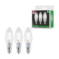 Paulmann 29133 LED-lamp Energielabel A (A - G) E14 2.5 W Warmwit (Ø x h) 35 mm x 113 mm 3 stuk(s) - thumbnail