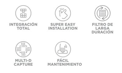 Elica LANE WH/A/72 Inbouw Wit 650 m³/uur