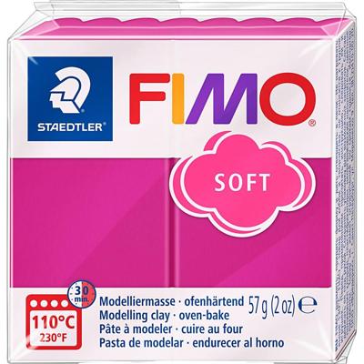 Boetseerklei Fimo soft 57 gram framboos