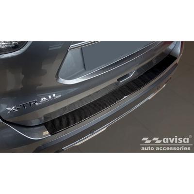 Echt 3D Carbon Bumper beschermer passend voor Nissan X-Trail Facelift 2017- 'Ribs' AV249257