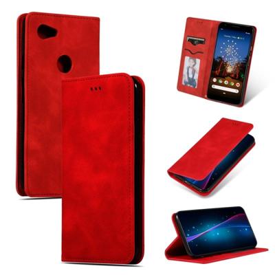 Retro huid voelen Business magnetische horizontale Flip lederen case voor Google pixel 3A XL (rood) Retro huid voelen Business magnetische horizontale Flip lederen case voor Google pixel 3A XL (rood)