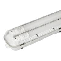 10x LED TL Armatuur 120 cm - 4000K Neutraal wit- 2x18 Watt - IP65 Waterdicht - thumbnail