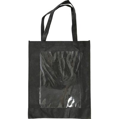 Creativ Company Zwarte schoudertas met plastic voorkant