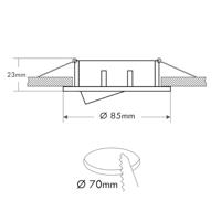 Deko Light Samsola, rund, Aluminium 110042 Plafondspot Aluminium (mat) - thumbnail