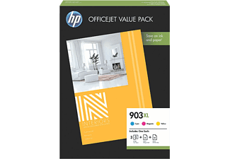 903XL Office Value Pack - 3 - hoog rendement - kleur (cyaan, magenta, geel) - origineel - inktcartridge - voor Officejet 6950, 6951, 6954, 6962; Officejet Pro 6960, 6970, 6975