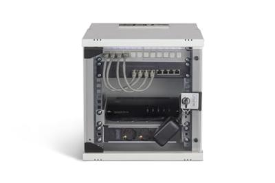 Digitus DN-49100-SET 10inch-patchkast 6 HE Grijs Digitus DN-49100-SET 10inch-patchkast 6 HE Grijs