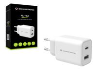Conceptronic ALTHEA11W oplader voor mobiele apparatuur Universeel Wit AC Snel opladen Binnen - thumbnail