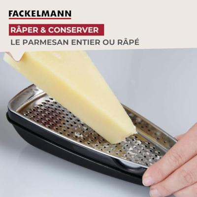 Duo Zest Rasp en Parmezaanse Rasp - FACKELMANN - Roestvrij Staal - 42 en 19 cm Duo Zest Rasp en Parmezaanse Rasp - FACKELMANN - Roestvrij Staal - 42 en 19 cm