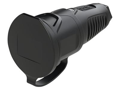 PC Electric 2511-ss Koppeling met randaarde Rubber 250 V Zwart IP54