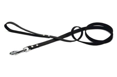 Hondenriem van leer 130cm x 20mm zwart Hondenriem van leer 130cm x 20mm zwart