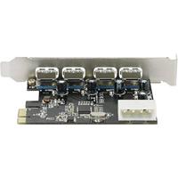Renkforce 4 poorten USB 3.2 Gen 1-controllerkaart USB-A PCIe - thumbnail
