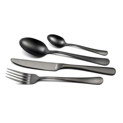 Koffielepel Amefa 1410ATB000375 (12 pcs) Zwart Metaal 14,4 cm (12 Stuks)