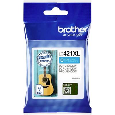 Brother Inktcartridge LC-421XLC Origineel Cyaan LC421XLC - thumbnail