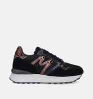 Mexx Sneakers Juju Humper MIEV1003343W-9993 Zwart / Bruin-40 maat 40 - thumbnail